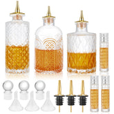 Teenyyou botellas bitters cristal de tres tamaños para cocteles precisos