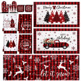Teenyyou mantas de cocina navideñas 17x29: suaves, absorbentes y decorativas para la cocina.