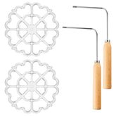 Teenyyou molde bunuelos roseta de aluminio para resultados uniformes y duraderos