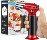 Tencoz soplete de cocina con llama ajustable para brulée y sellado.