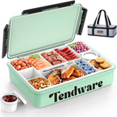 Caja Tendware con 12 compartimentos para servir snacks en picnic