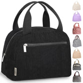 TENKIST bolsa de almuerzo de pana, vista frontal, ideal para la oficina.