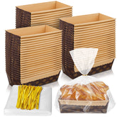 Bandejas de papel Tessco para hornear, ideales para porciones individuales.