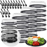 Bandeja Tessco for you con tapa transparente para servir y conservar frescura