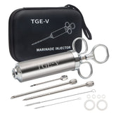 Inyector TGE-V de carne 2 onzas para marinar y lograr jugosidad.