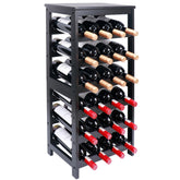 Thalomely estante de vino de 6 niveles, capacidad para 24 botellas.