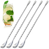 The Little Green Change: cucharas bar de 12 pulgadas para mezclar cócteles con precisión.