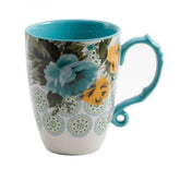 The Pioneer Woman Rose Shadow, taza jumbo de 26 onzas para café caliente y porciones grandes.