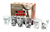 The Unemployed Philosophers Guild Mug Shots, conjunto de 6 chupitos para fiestas temáticas.