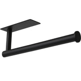 theaoo portarrollos papel cocina negro mate con montaje adhesivo ideal para cocinas ordenadas
