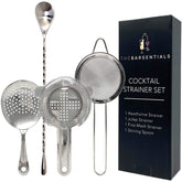 TheBarsentials tamiz Hawthorne con resorte para filtrar hielo y hierbas.