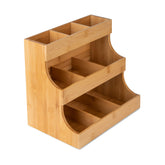 Theodore organizador de té en bambú vertical con acceso rápido para todas tus bolsitas.