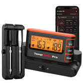 Termómetro ThermoPro para carnes con wifi y bluetooth, monitorización remota.