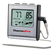 ThermoPro TP16 con pantalla grande para lectura rápida de temperatura.
