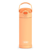 THERMOS FUNTAINER naranja con tapa-pico ancho, fácil de usar para niños.