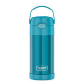 THERMOS FUNTAINER botella-12oz-teal, cómodo agarre para niños y lista para la mochila escolar.