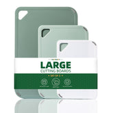 Tabla THETCHRY grande verde para carnes y pescados con base estable.
