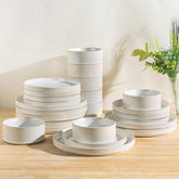 TheTerra conjunto de cena 24 piezas para una mesa elegante y práctica.