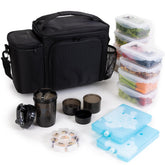 ThinkFit bolsa de almuerzo grande negra para transporte práctico de tus comidas diarias.