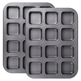 Bandejas Tiawudi 12 cavidades, liberación antiadherente para brownies perfectos
