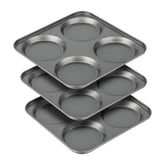 Bandeja muffin top de Tiawudi con 4 cavidades para porciones uniformes.
