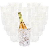 Cubo de hielo Tiawudi con brillo dorado, ideal para bodas y recepciones.