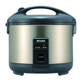 Tiger JNP-S55U arrocera, vista frontal, ideal para porciones pequeñas y servicio diario.