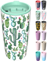 TILUCK Taza térmica 20 oz con tapa deslizante evita derrames en movimiento