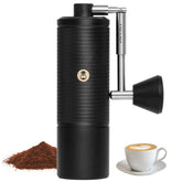 Timemore C5 ESP PRO: vista frontal del molino, destaca su construcción robusta.