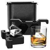 Tinana cubo diamante claro, dos unidades, ideal para enfriar whisky sin diluir.