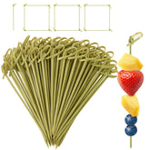 Pinchos de cóctel TINSKY con nudo en lazo para decorar bebidas con estilo.