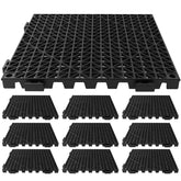 Alfombrilla de barra interbloqueable Tioncy 12x12, protege superficies y facilita el secado de copas.