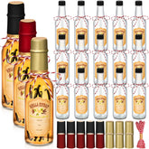 Tioncy botellas-vanilla-3oz-vidrio-claro: ideales para vainilla casera.