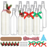 Botellas plásticas Tioncy de 750 ml, duraderas y transparentes para bebidas festivas.