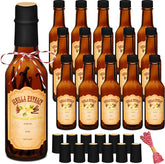 Frascos Tioncy de vainilla 5 oz con tapa para almacenamiento seguro