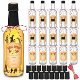 Frascos Tioncy de vidrio 250 ml para extracto de vainilla, reutilizables.