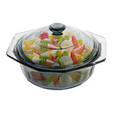 TIPTAP Mini Cazuela redonda con tapa de vidrio para servir porciones y conservar calor.
