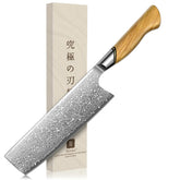 Cuchillo Nakiri TIVOLI con borde afilado para cortes precisos en verduras.