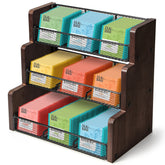Organizador TJ.MOREE de té tres niveles en madera para la encimera, práctico y elegante