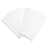 Toallas de algodón orgánico Organic Cotton Mart, blancas 27x27, ideal para conjunto de 5 y uso diario.