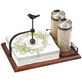 Tocemei porta-servilletas con diseño de ave para mesa elegante y ordenada
