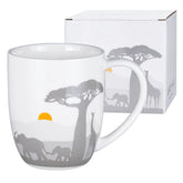 ToCooTo elefante: taza ceramica blanca, ideal para cafe diario