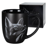 ToCooTo Taza de cerámica con zorro, perfecta para café matutino.