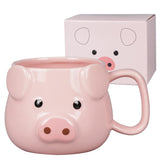 ToCooTo Cerdo frente, taza cerámica ideal para café matutino.