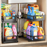 TOFWOF Organizador bajo lavabo de 2 niveles para mayor capacidad