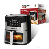 TomaChef Air Fryer con ventana visible para vigilar la cocción sin perder calor.