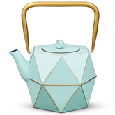 Toptier tetera diamante de hierro forjado para servir té.