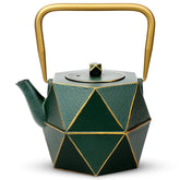 Toptier tetera de hierro fundido con infusor removible para infusión de té suelto.