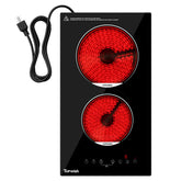 TopWish cocina eléctrica doble de 12 pulgadas, ideal para cocinar dos platos a la vez