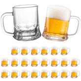 TOPZEA vasos mini cerveza de 5 onzas con asa para degustaciones refrescantes en casa.